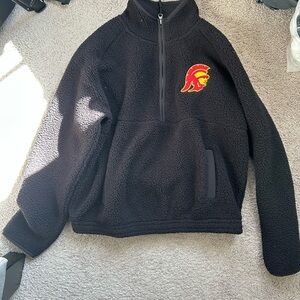 boxercraft Black Sherpa Quarter-Zip university of California USC